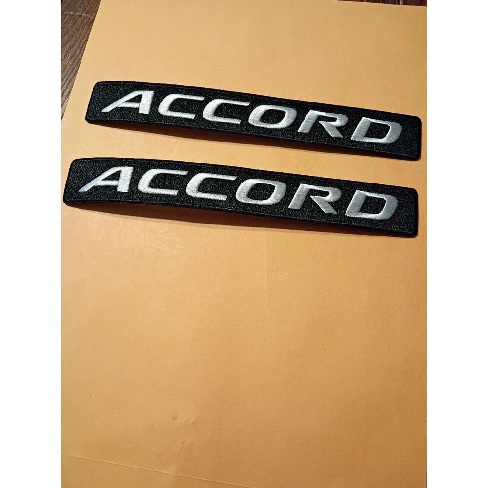 New Honda Accord Black White Iron On Patches for Jacket Hat Shirt Pants Car Cove